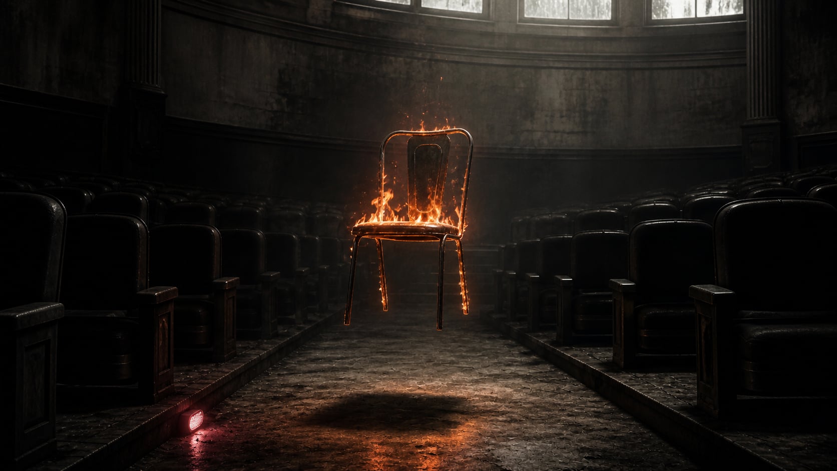 Cinema burning chair